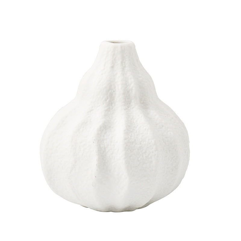 Artistically Textured Ceramic Flower Vase
