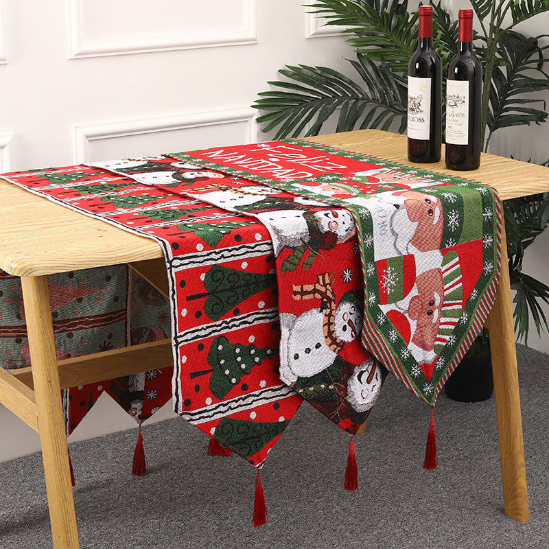 Christmas table runner with reindeer motif Kalsten