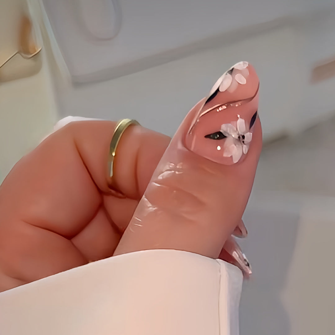 Artistic Floral Press-On Nail Enhancements Kalsten 1787913849