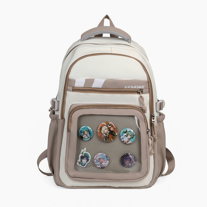 Stylish Graphic Patch Backpack Kalsten