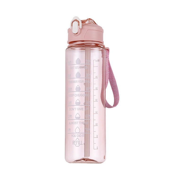 Women's Motivational Water Bottle with Time Markers Kalsten