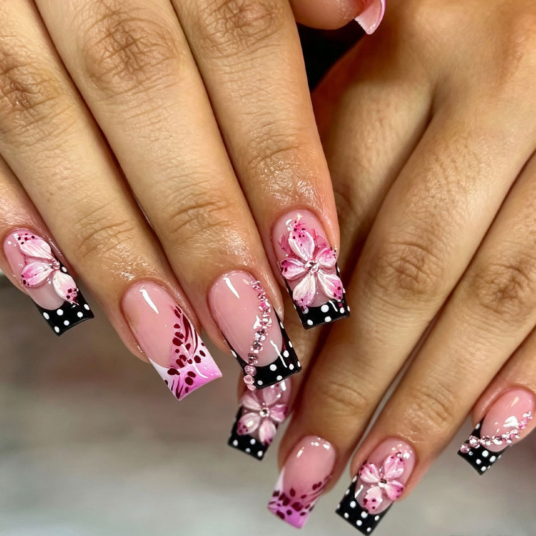3D Floral Nail Art Extensions Kalsten