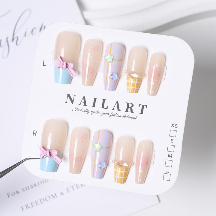 Cute Themed Press-On Nail Set Kalsten