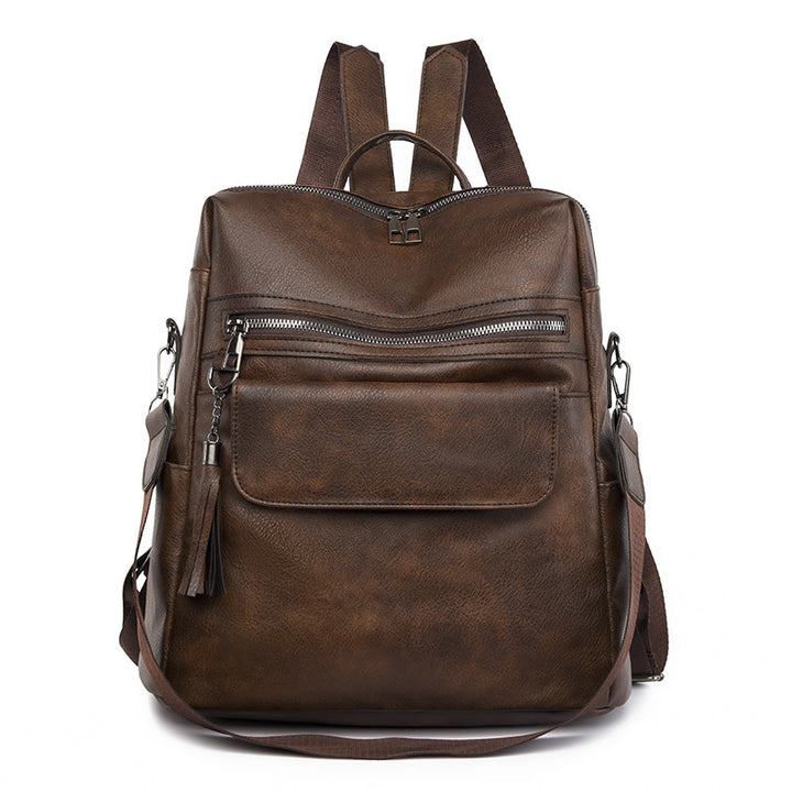 Multi-Functional Faux Leather Backpack Kalsten