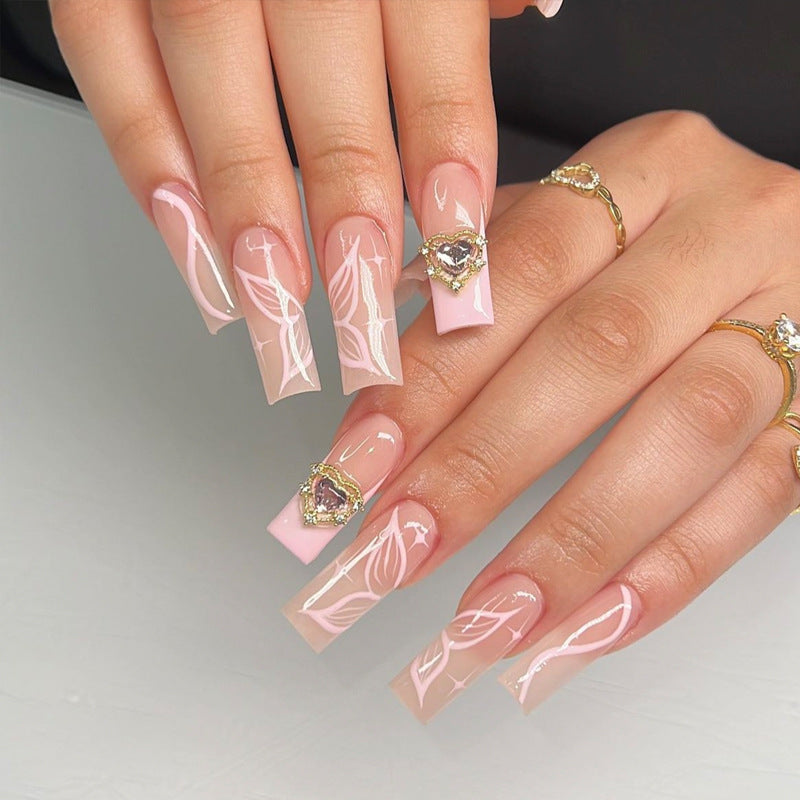 Glamorous Glittery Stiletto Press-On Nails Kalsten
