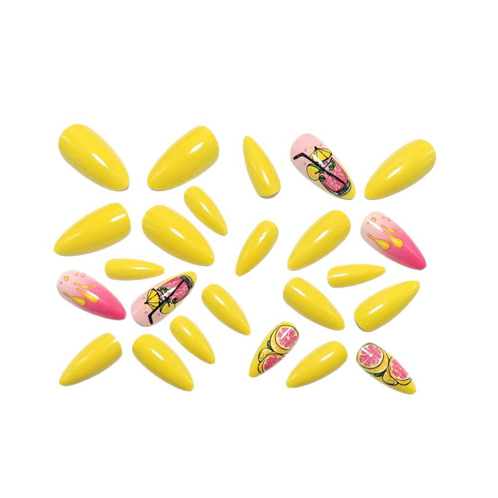 Artificial nails in cheerful cocktail design Kalsten
