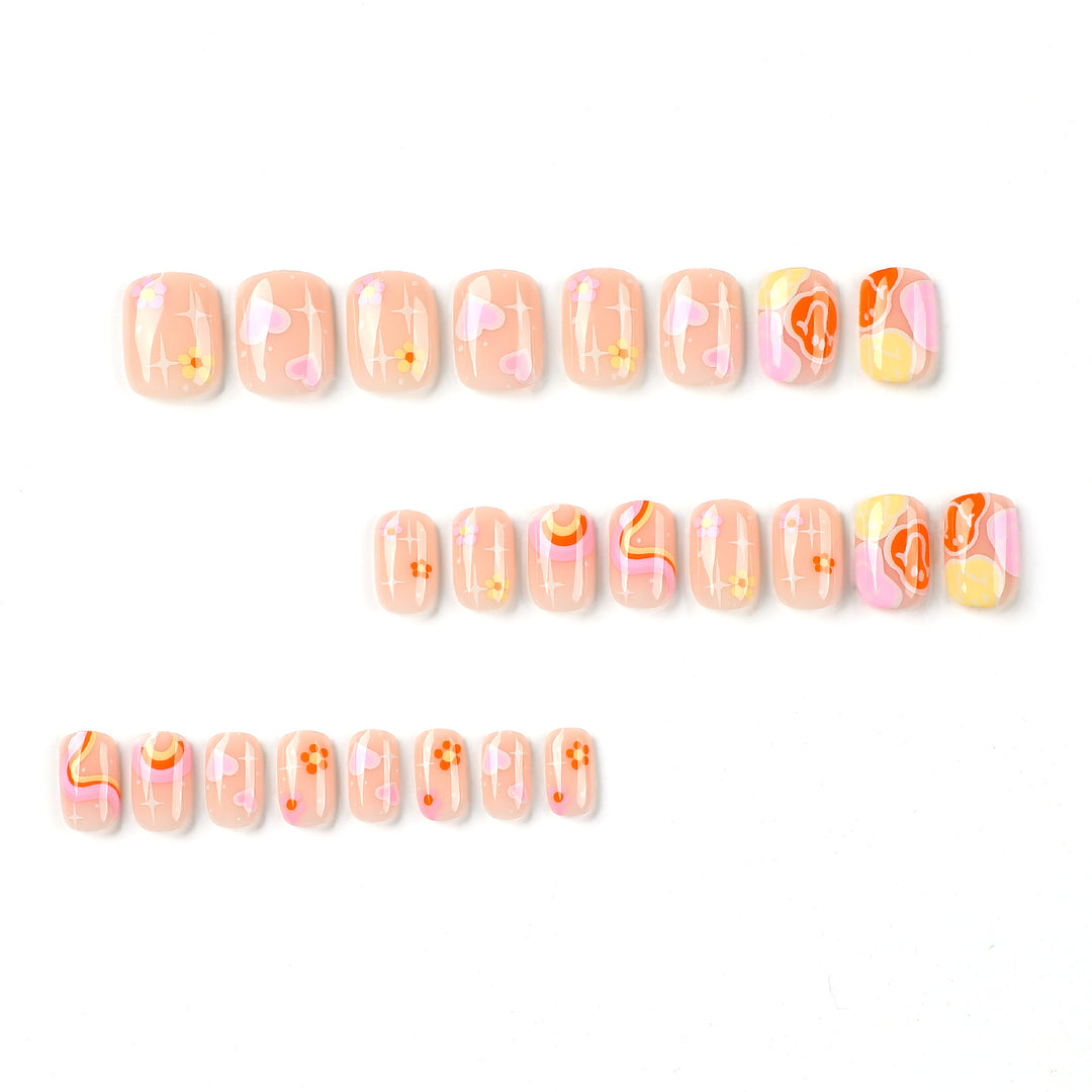Creative nail designs with colorful patterns Kalsten