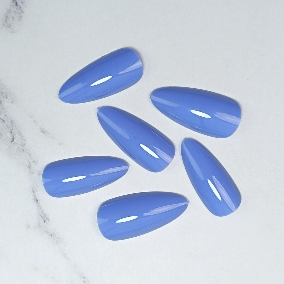 Premium Glossy Almond-Shaped Press-On Nails Kalsten