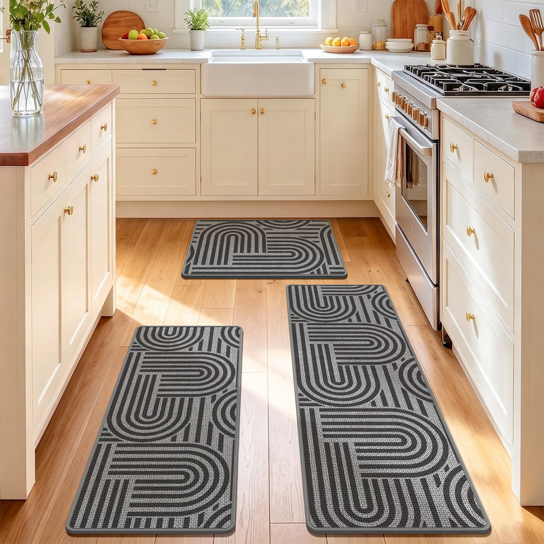 Stylish Geometric Pattern Kitchen Comfort Mat