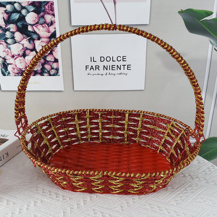 Colorful Decorative Woven Basket Kalsten