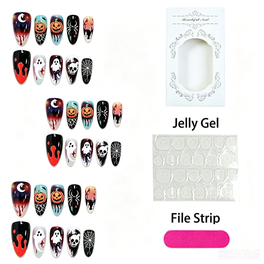 Nail Art Set with Halloween Themes and Creative Designs Kalsten