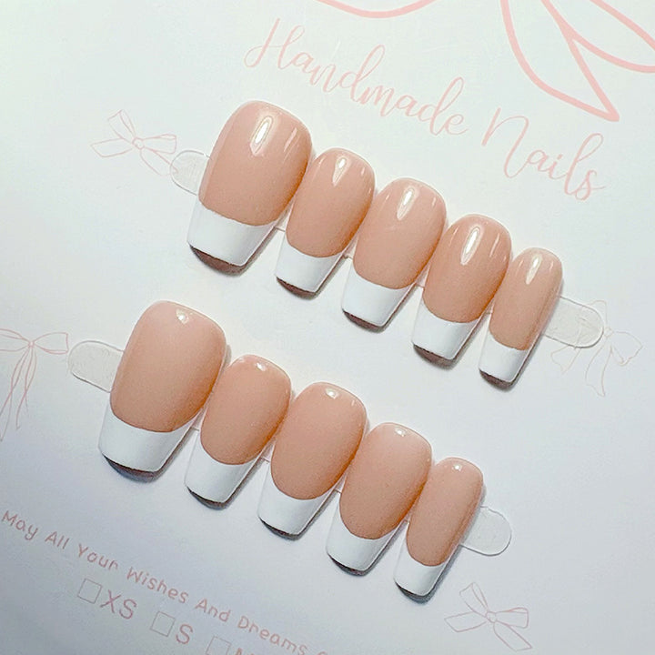 Premium French Tip Press-On Nails Kalsten