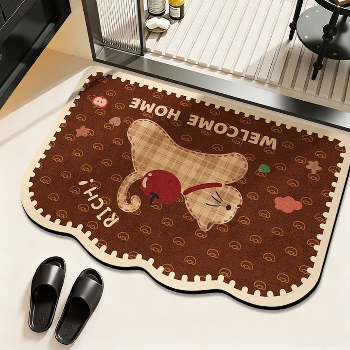 Cat-Theme Decorative Bath Mat