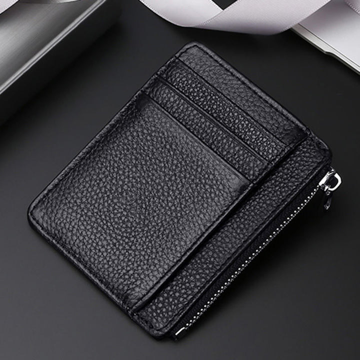 Premium Leather Zip-Around Card Case Kalsten