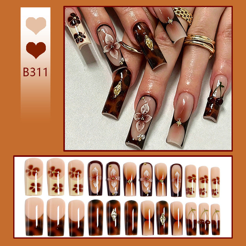 DIY Art Nail Set with Floral Designs Kalsten