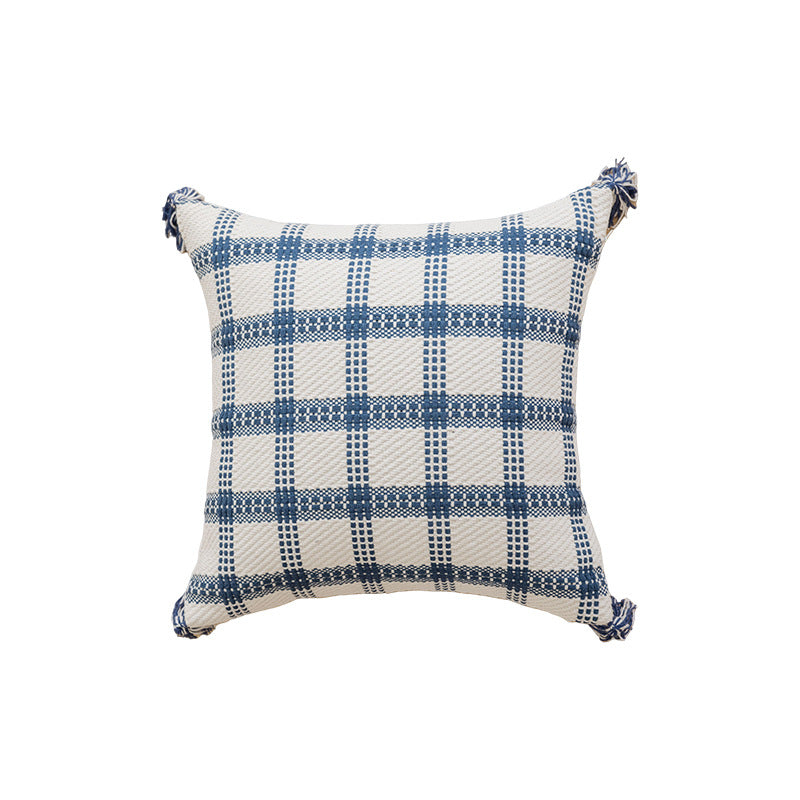 Cozy Plaid Decorative Cushion