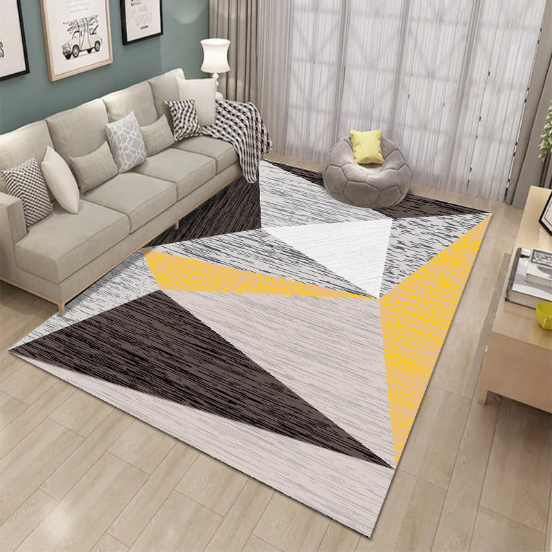Modern Geometric Pattern Area Rug Kalsten