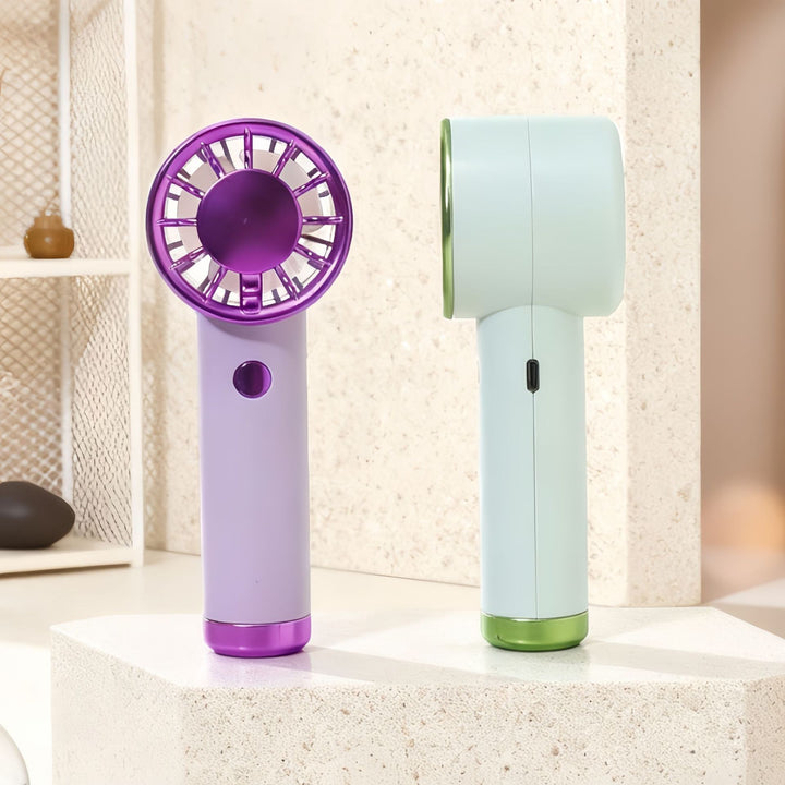 Ladies Portable Hand Fan with USB Charging Function and Ergonomic Design Kalsten