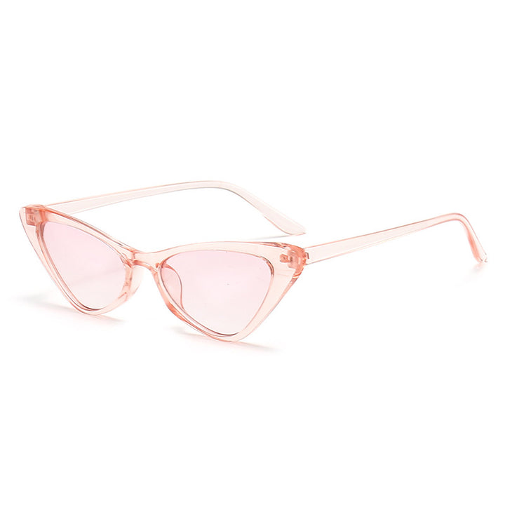 Women's Stylish Cat-Eye Sunglasses with Glossy Plastic Frame Kalsten