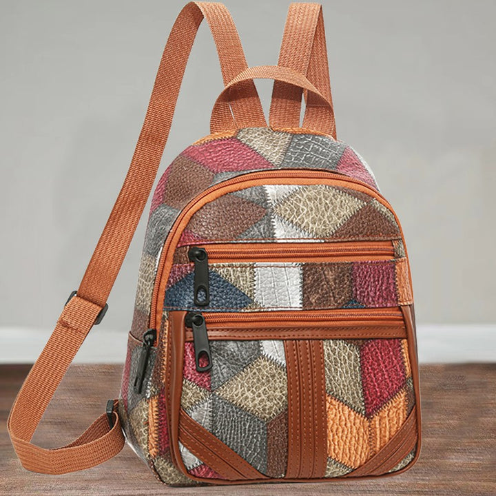Stylish Geometric Patterned Mini Backpack Kalsten