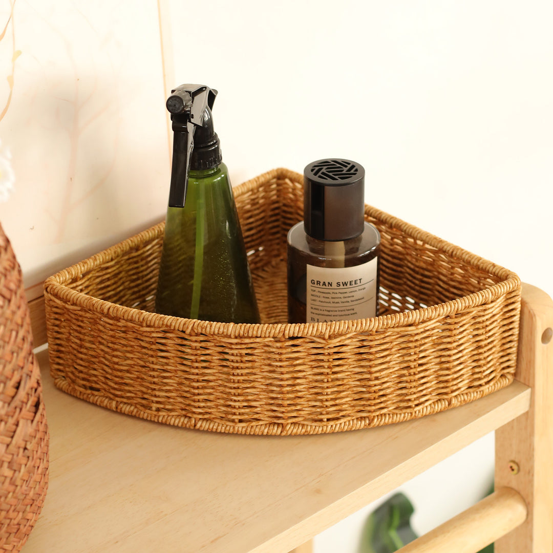 Unisex Triangular Storage Basket made of Woven Material Kalsten