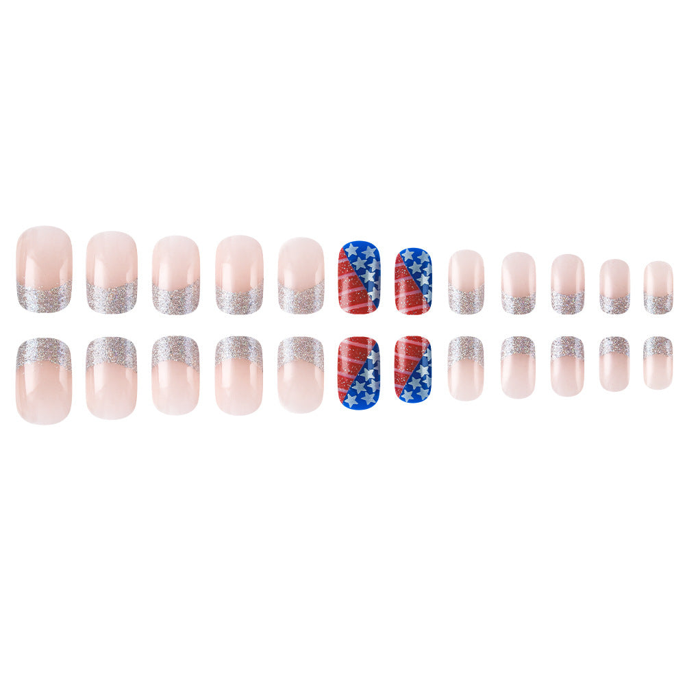 Patriotic Themed Press-On Nail Art Kalsten