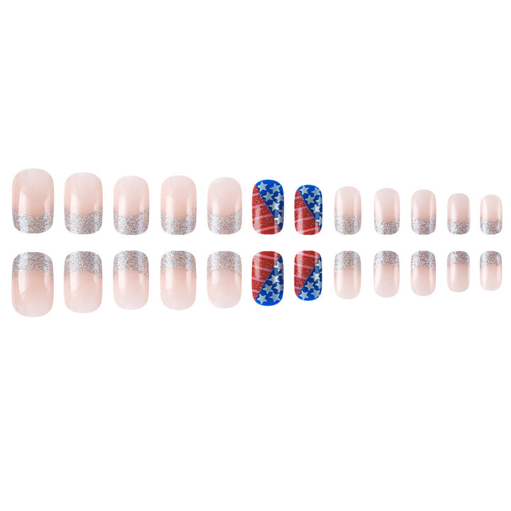 Patriotic Themed Press-On Nail Art Kalsten