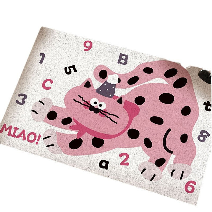 Playful Cat-Themed Decorative Mat Kalsten