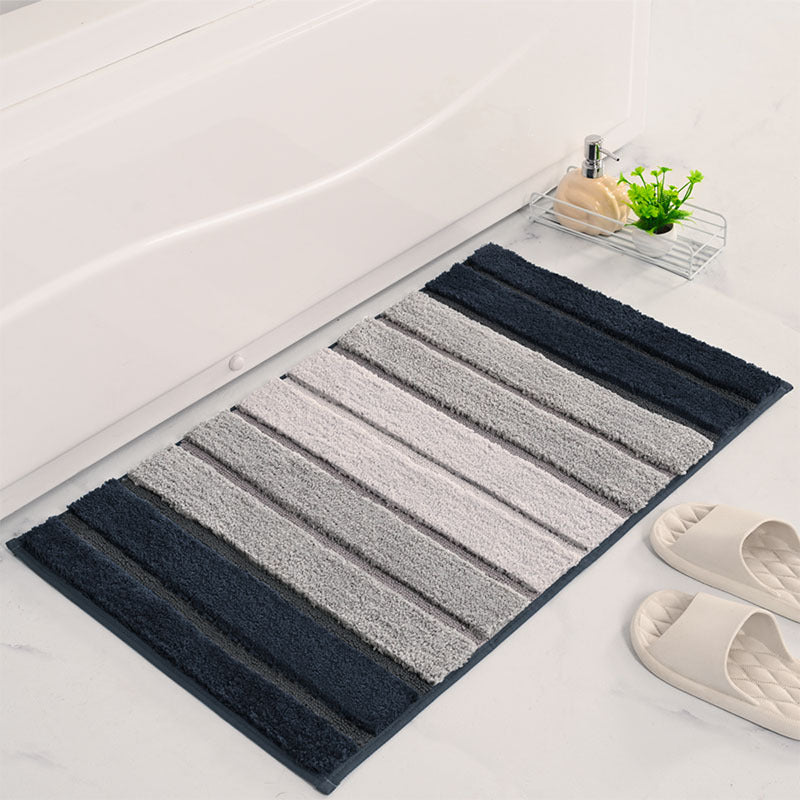 Luxury Striped Soft Bathroom Rug Kalsten