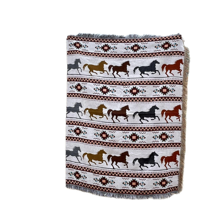 Decorative Horse-Themed Tapestry