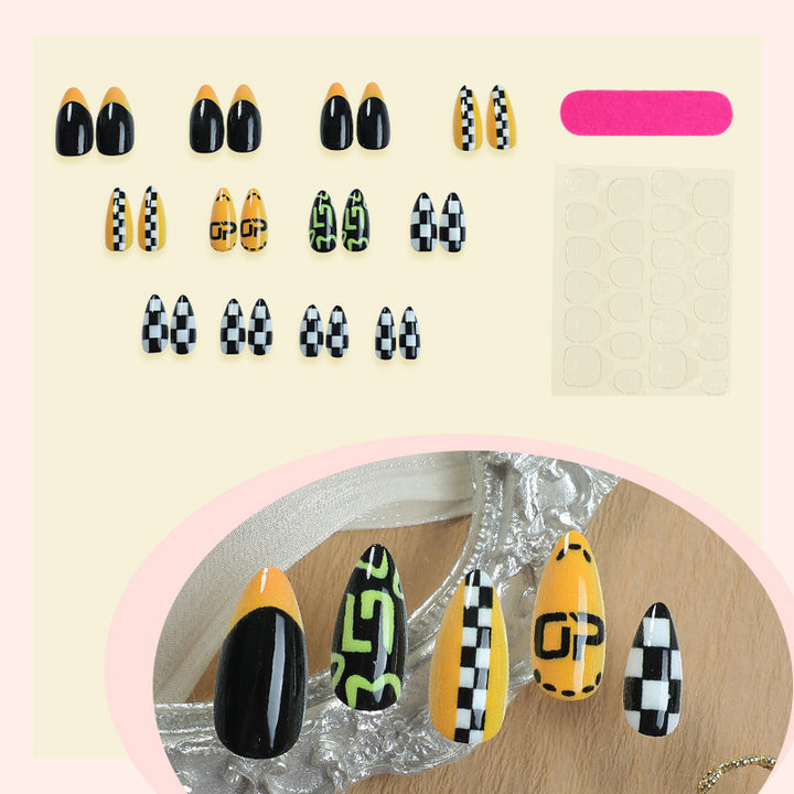 Racing Inspired Press-On Nail Set Kalsten