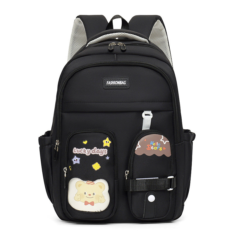 Cute Illustrated Student Backpack