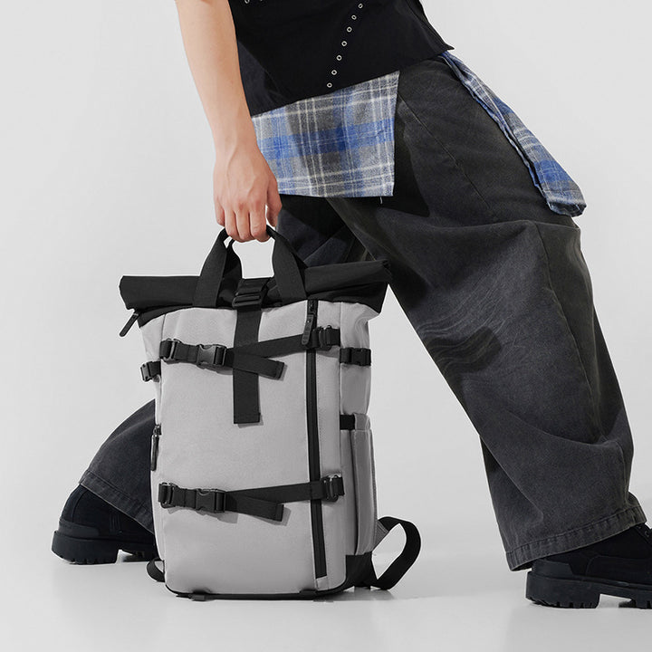 Backpack with roll closure and durable materials Kalsten