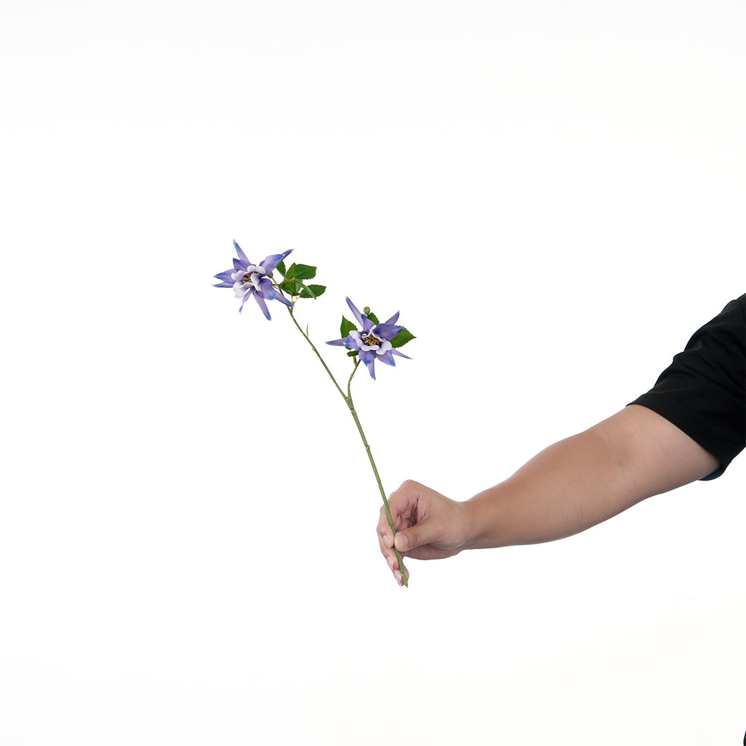 Lifelike Multi-Bloom Flower Stem