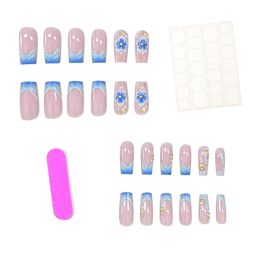 3D Floral Acrylic Nail Enhancements Kalsten