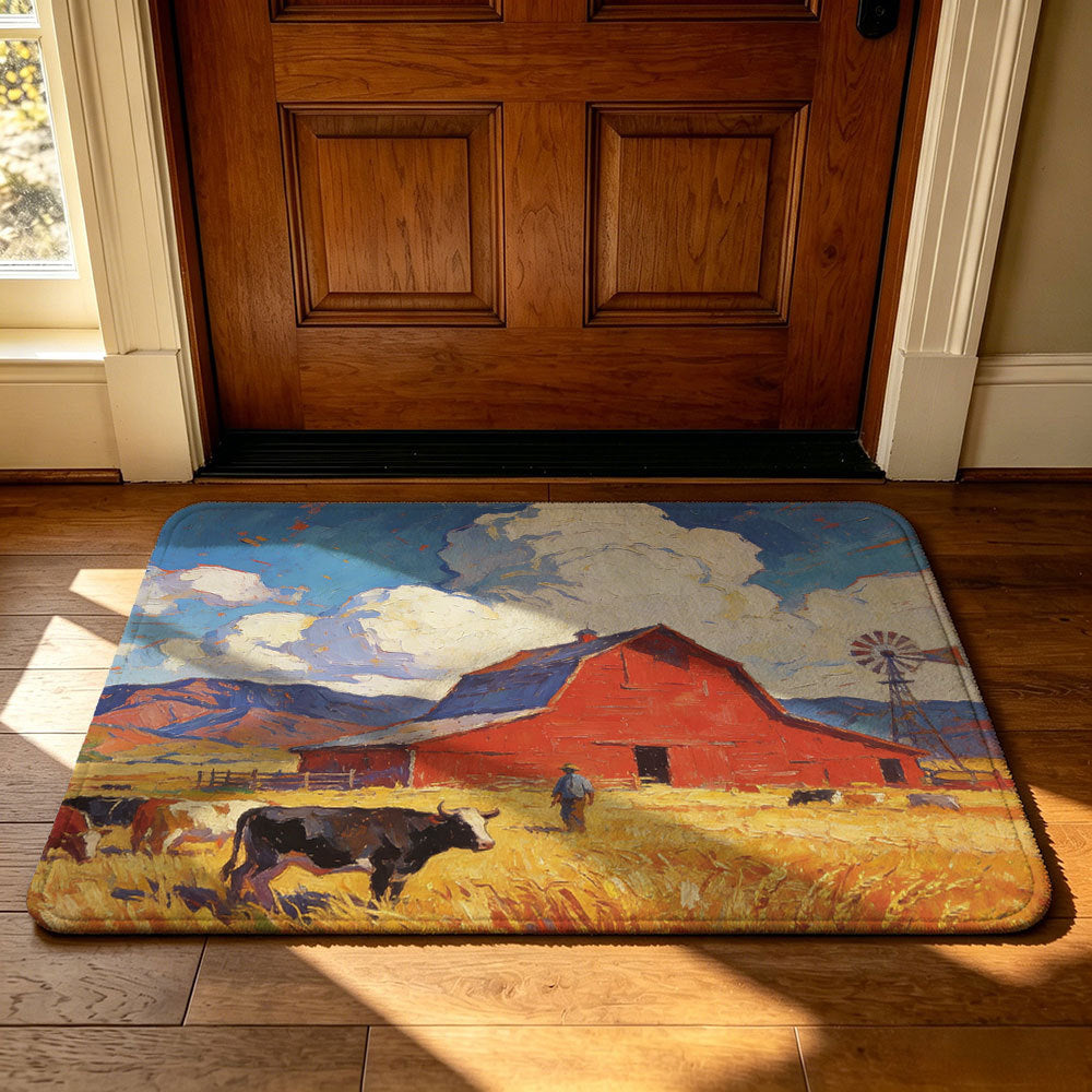 Vintage Farmhouse Welcome Mat