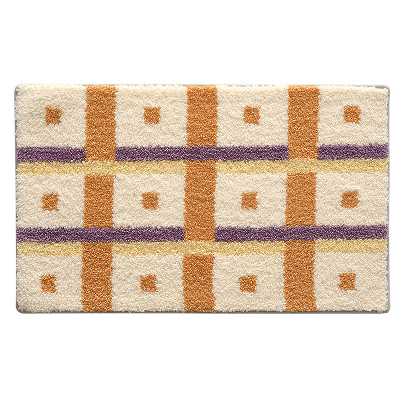 Plush Striped Bath Mat Kalsten