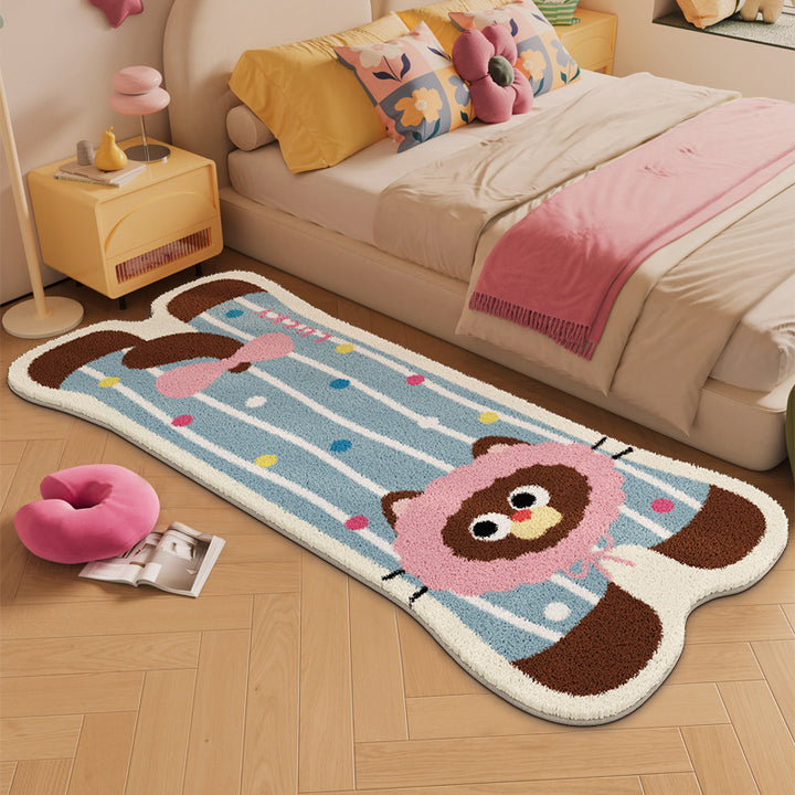 Elephant-shaped Plush Rug