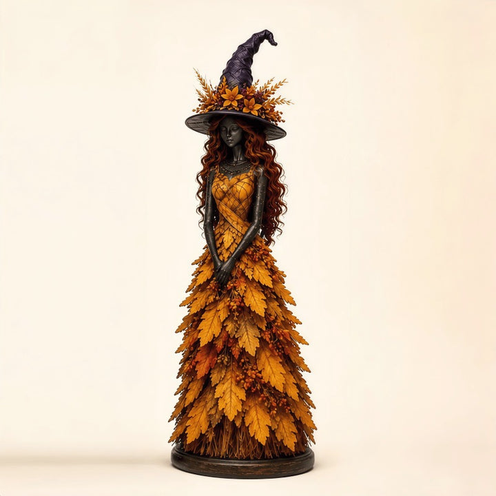 Enchanting Leafy Witch Figurine Kalsten
