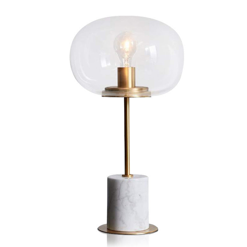 Modern Minimalist Table Lamp with Glass Shade