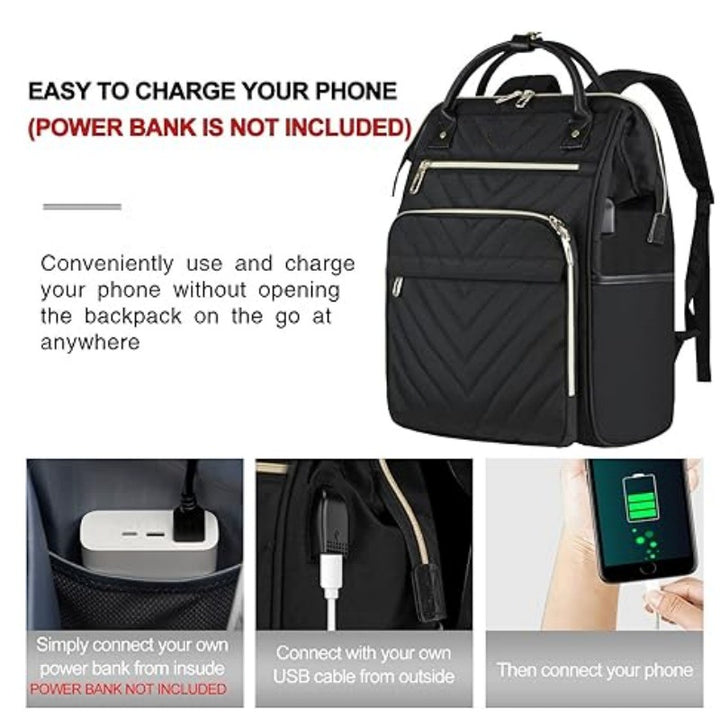 Ergonomic backpack with multiple compartments and luxurious details Kalsten