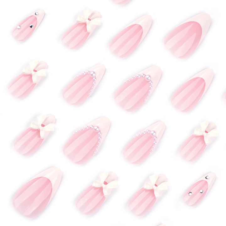 Artful stiletto nails with elegant flower embellishment Kalsten