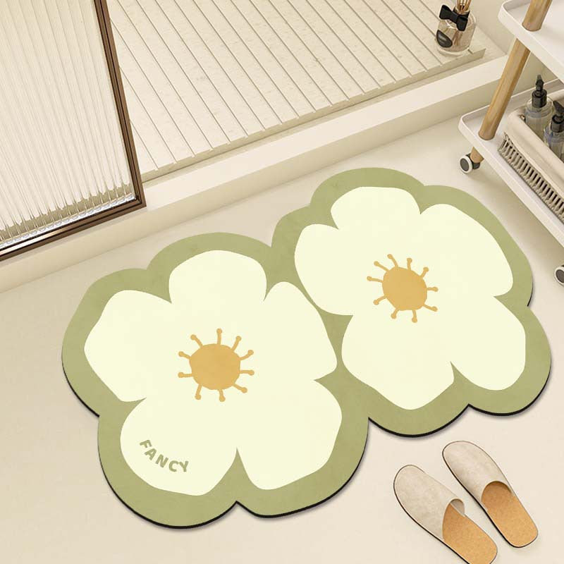 Decorative Floral Bath Mat