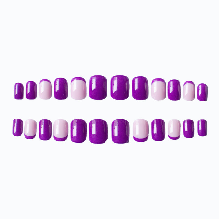 Stylish French Tip Nail Art Set