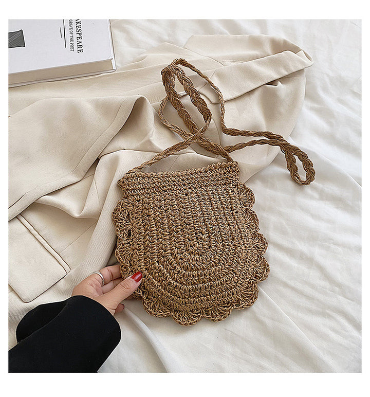 Hand-knotted macrame bag with special wave pattern Kalsten