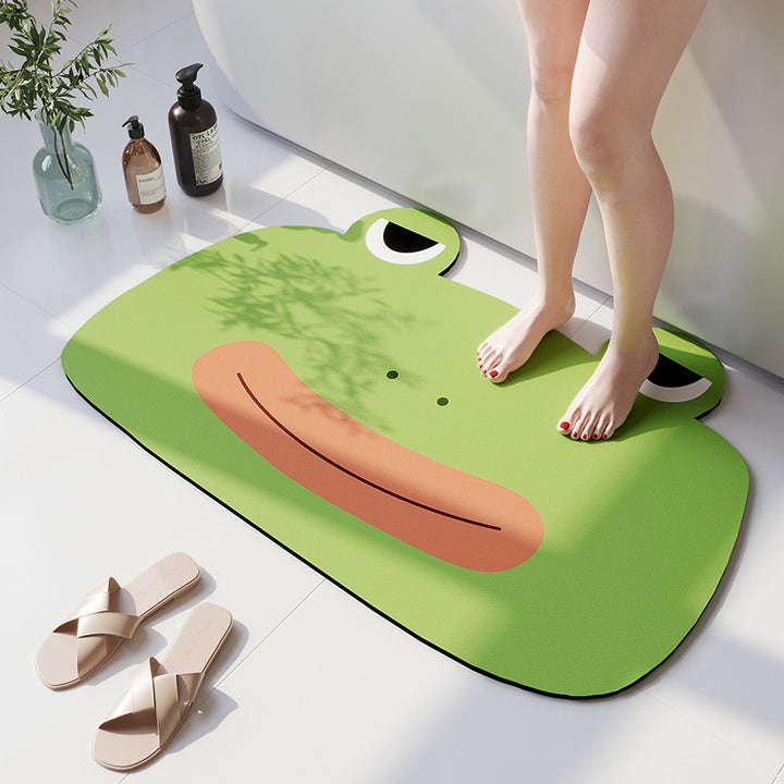 Playful Cat-Shaped Bath Mat