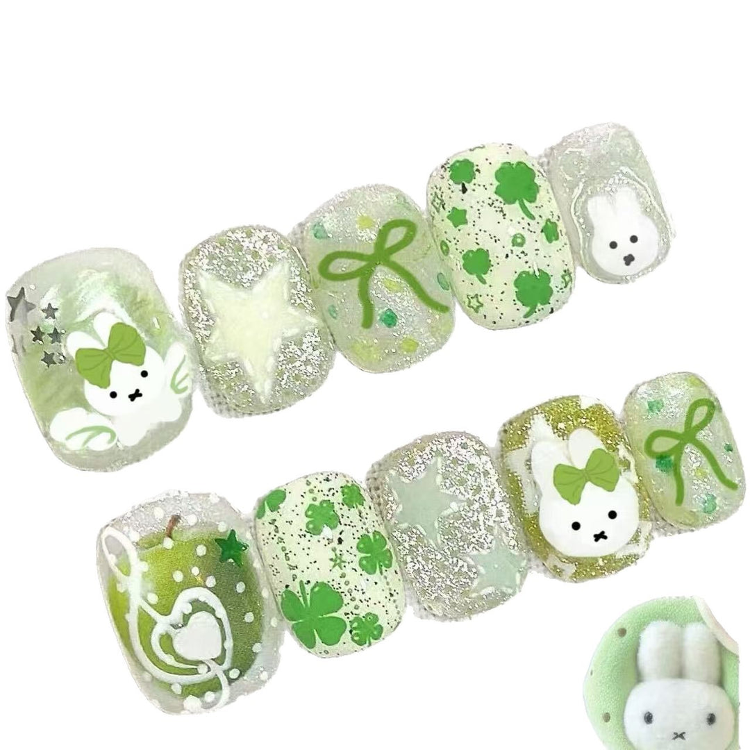 Playful Bunny-Themed Nail Art Set Kalsten