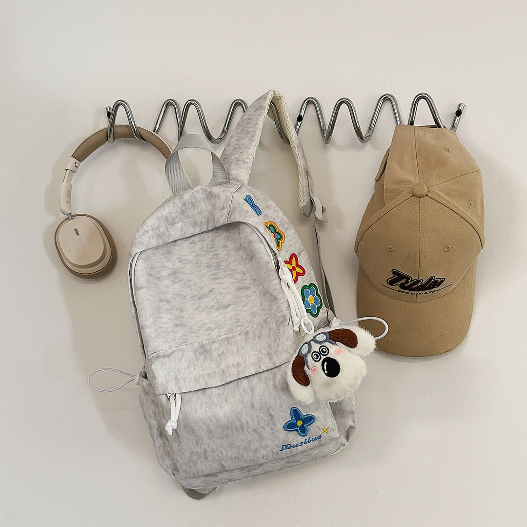 Casual Floral-Embroidered Backpack Kalsten