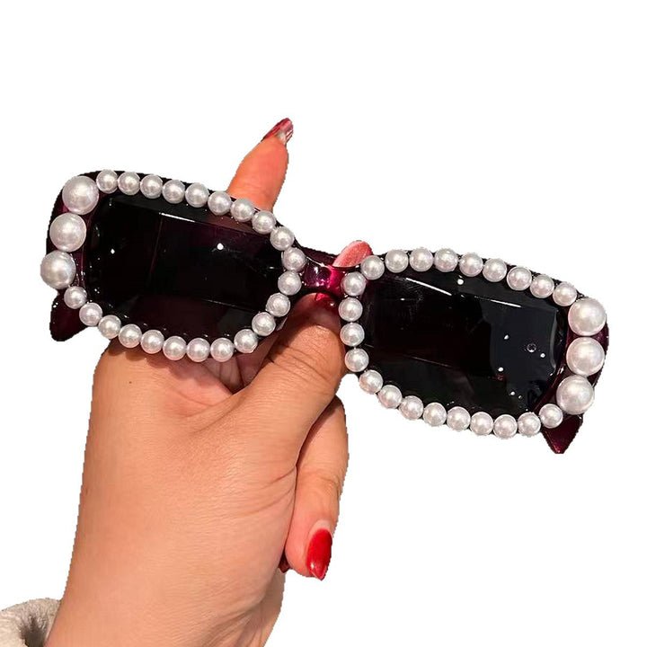 Ladies fashionable sunglasses with luxurious pearl frame Kalsten