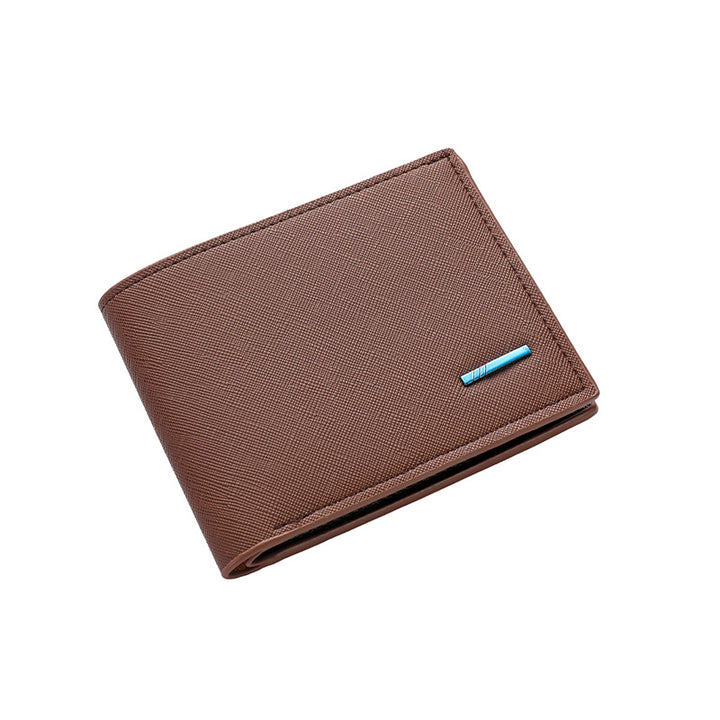 Textured Bi-Fold Leather Wallet Kalsten